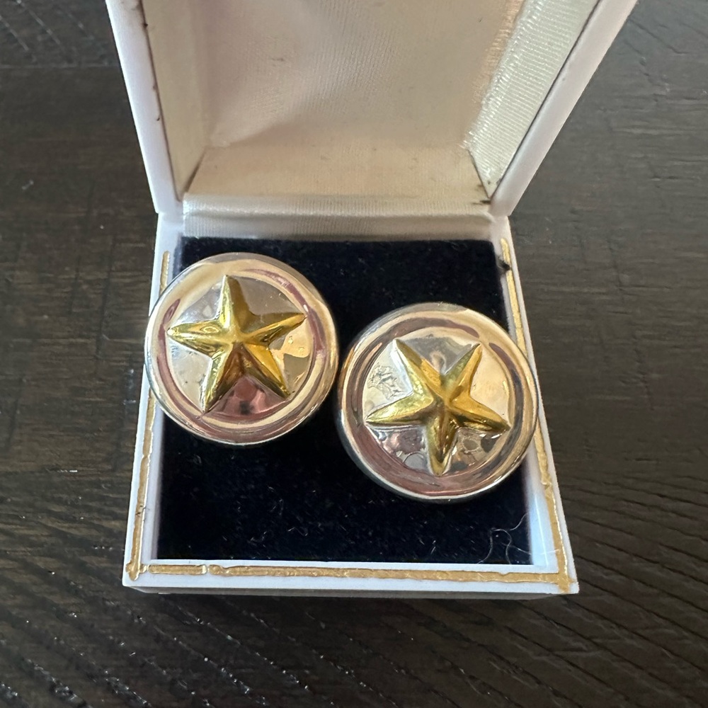 Gold Star 925 earrings